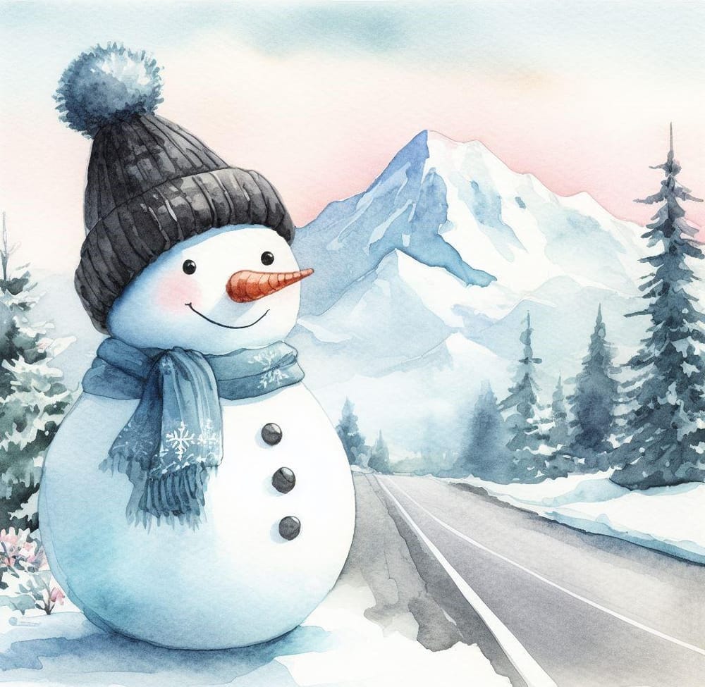 holiday card with AI-generated image as reference - image 1 - student project