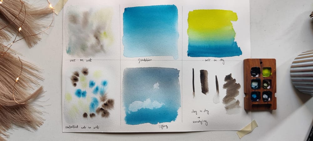 Watercolor misty landscapes - image 1 - student project