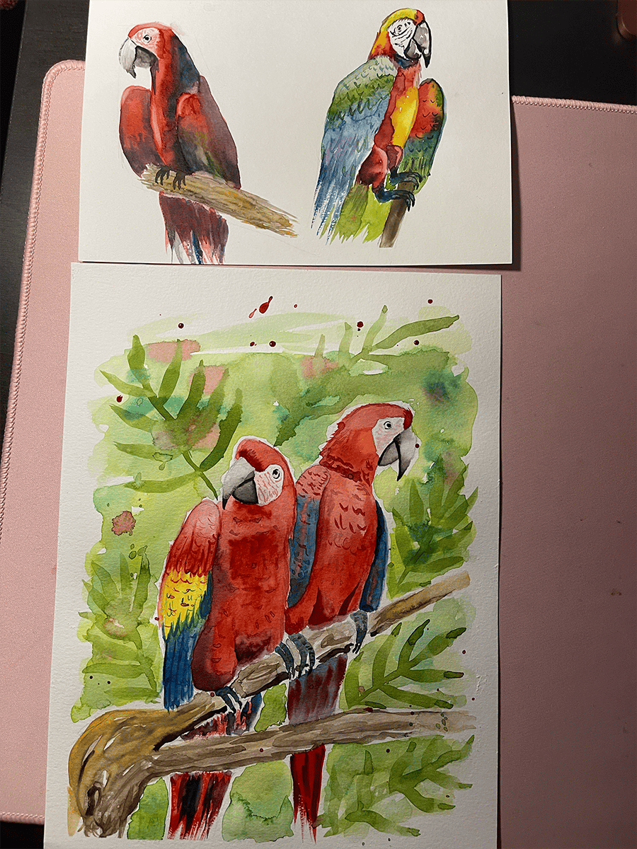 7 days watercolor challenge - image 7 - student project
