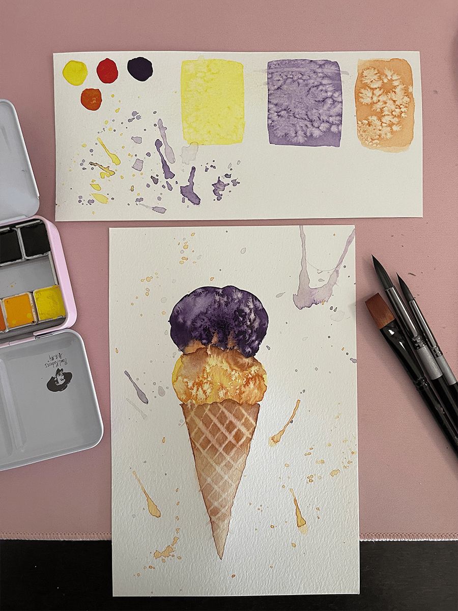 7 days watercolor challenge - image 2 - student project