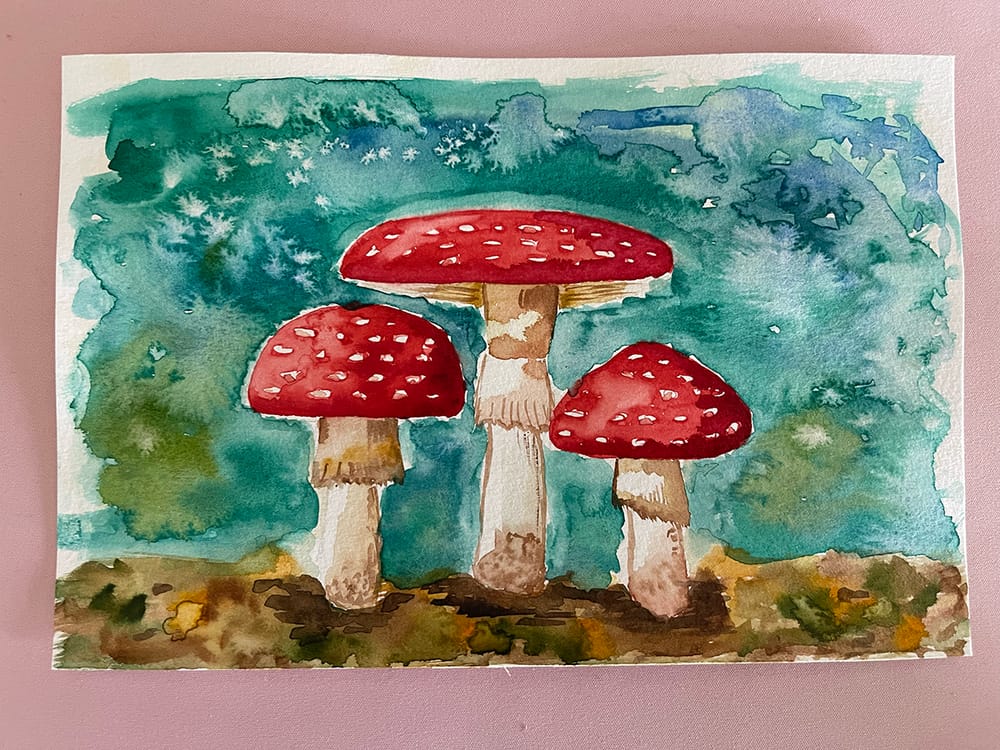 7 days watercolor challenge - image 6 - student project