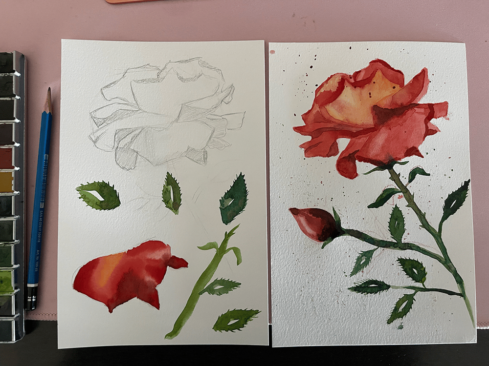 7 days watercolor challenge - image 5 - student project