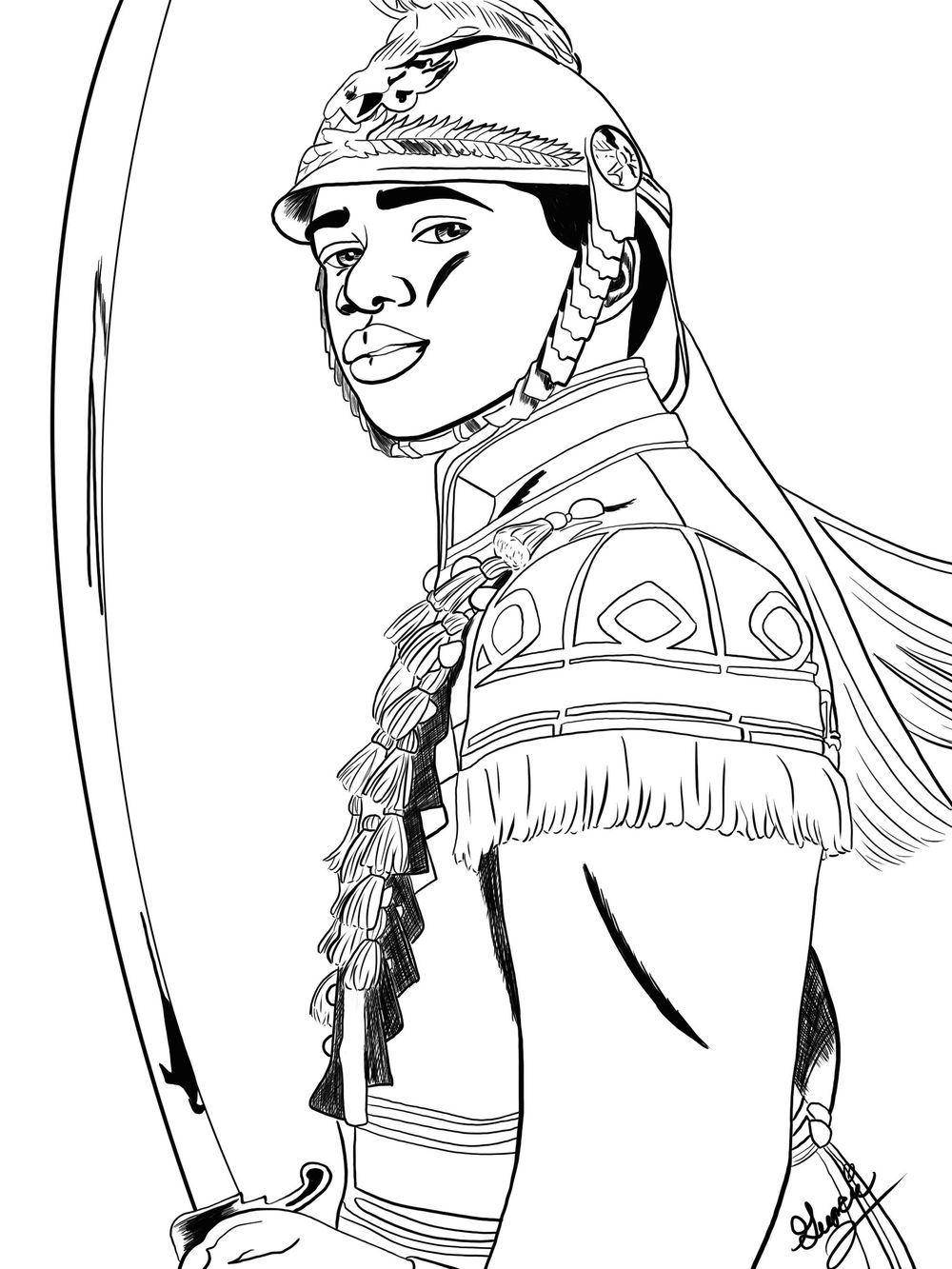 Comic Inking - image 2 - student project