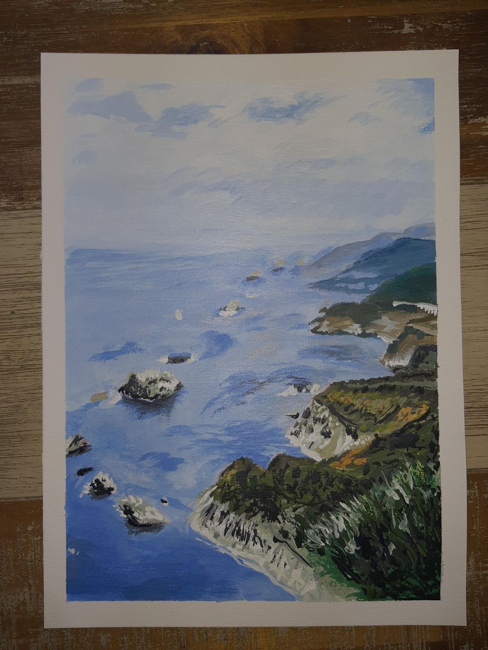 Ah... I loved doing the seascape. Thank you!!! - image 1 - student project