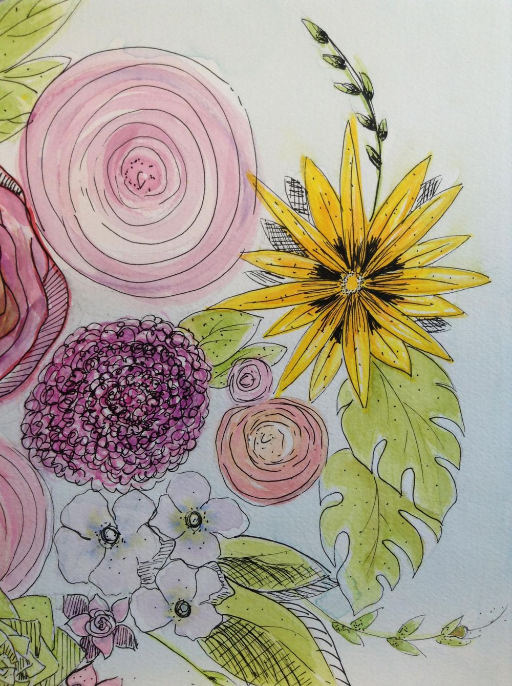 Illustrating beautiful flowers - image 4 - student project