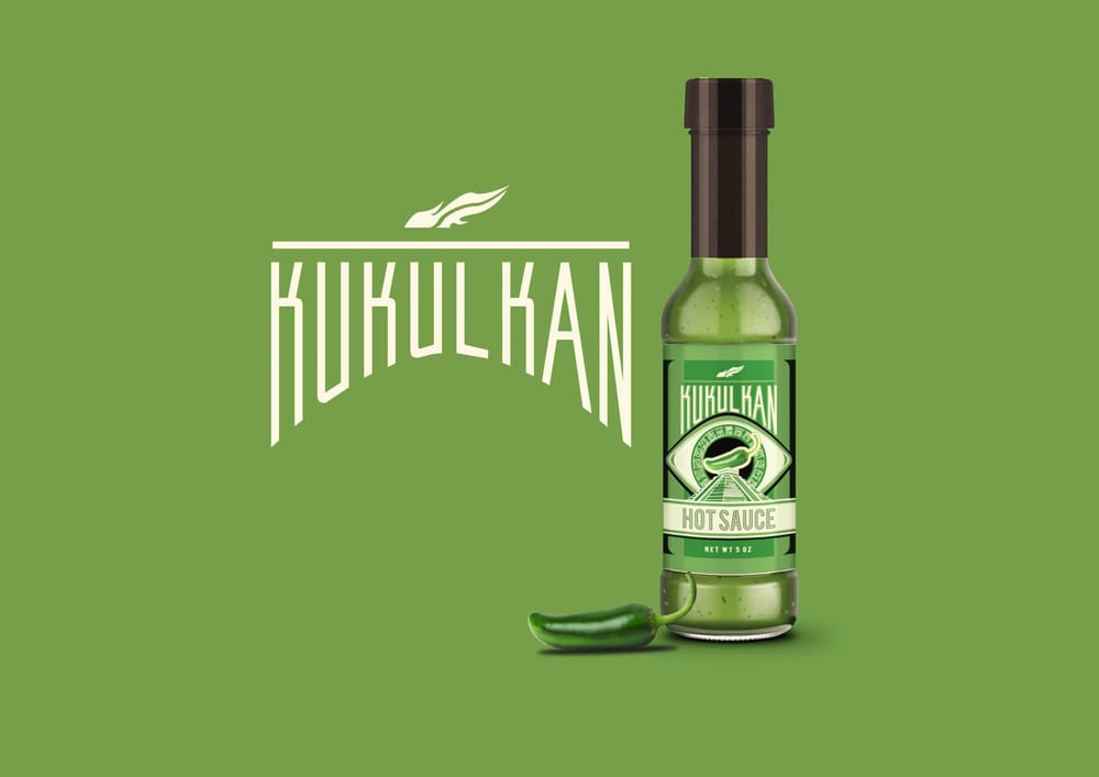 Hot Sauce Label Design - image 2 - student project