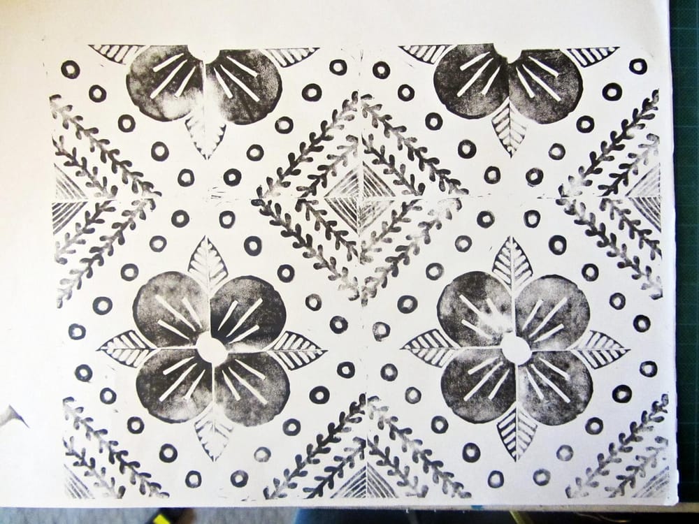 Block printed textile - image 3 - student project