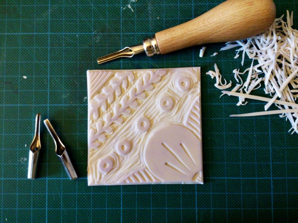 Block printed textile - image 2 - student project