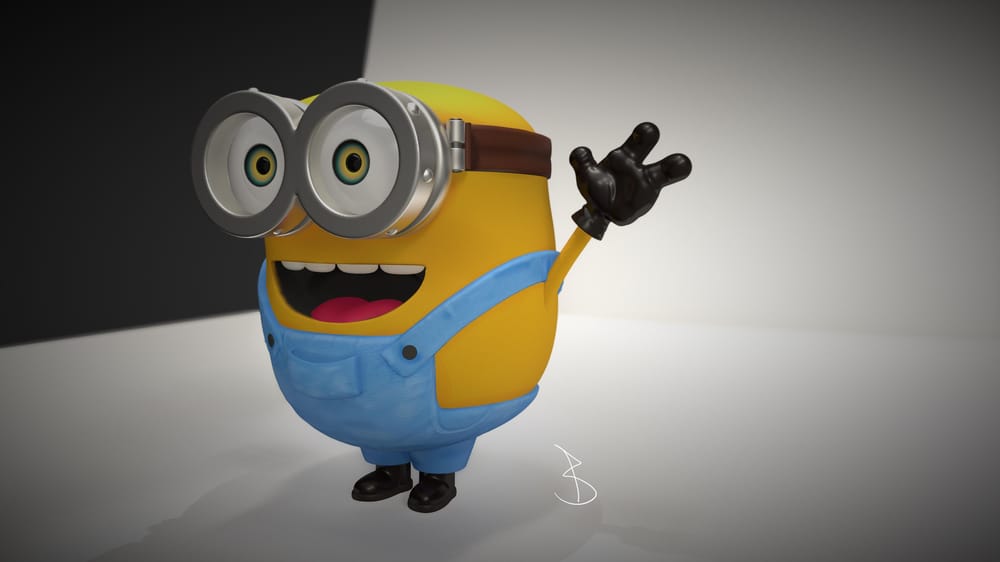 Minion sculpt on a generic android tablet - image 1 - student project