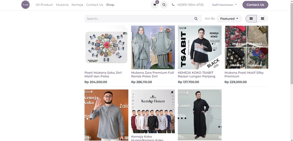Ranaikha | Muslim Clothing website - image 2 - student project