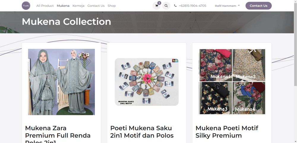 Ranaikha | Muslim Clothing website - image 1 - student project