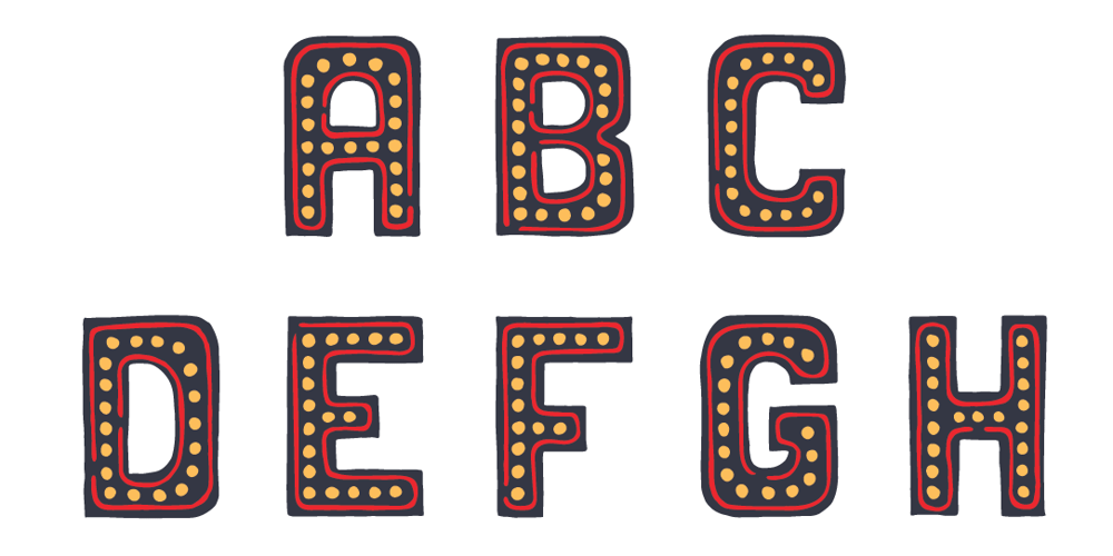 Vintage Sign Alphabet - image 6 - student project