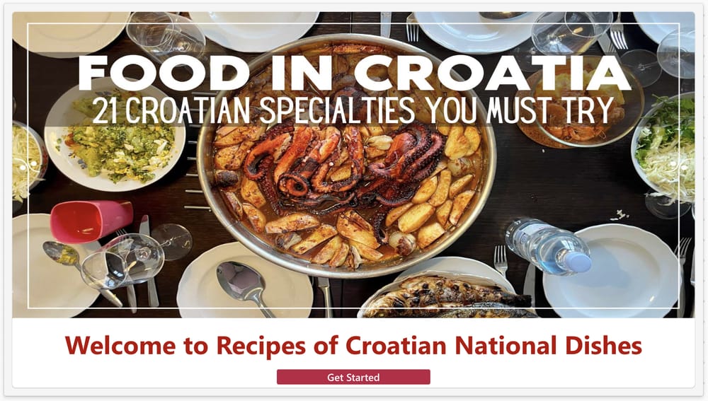 Recipes of Croatian National Dishes - image 1 - student project