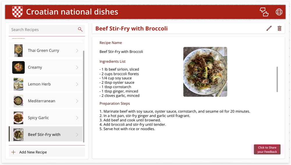 Recipes of Croatian National Dishes - image 3 - student project