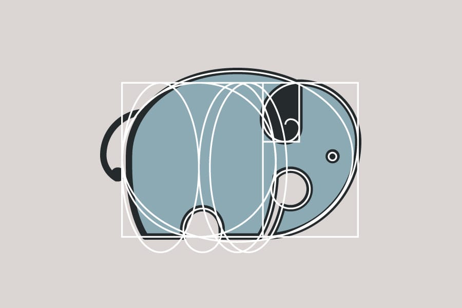 Elephant Logo Using the Golden Ratio - image 4 - student project