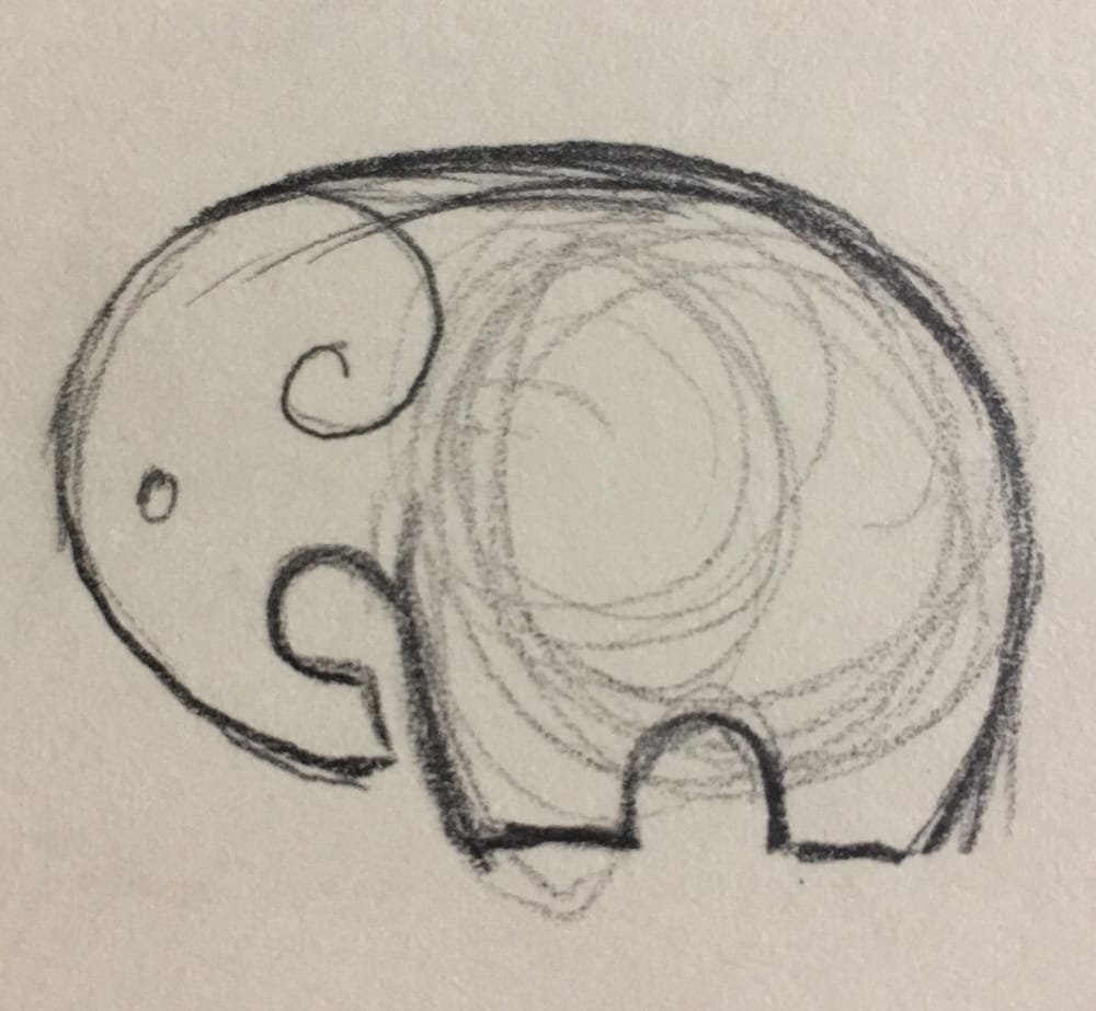 Elephant Logo Using the Golden Ratio - image 2 - student project
