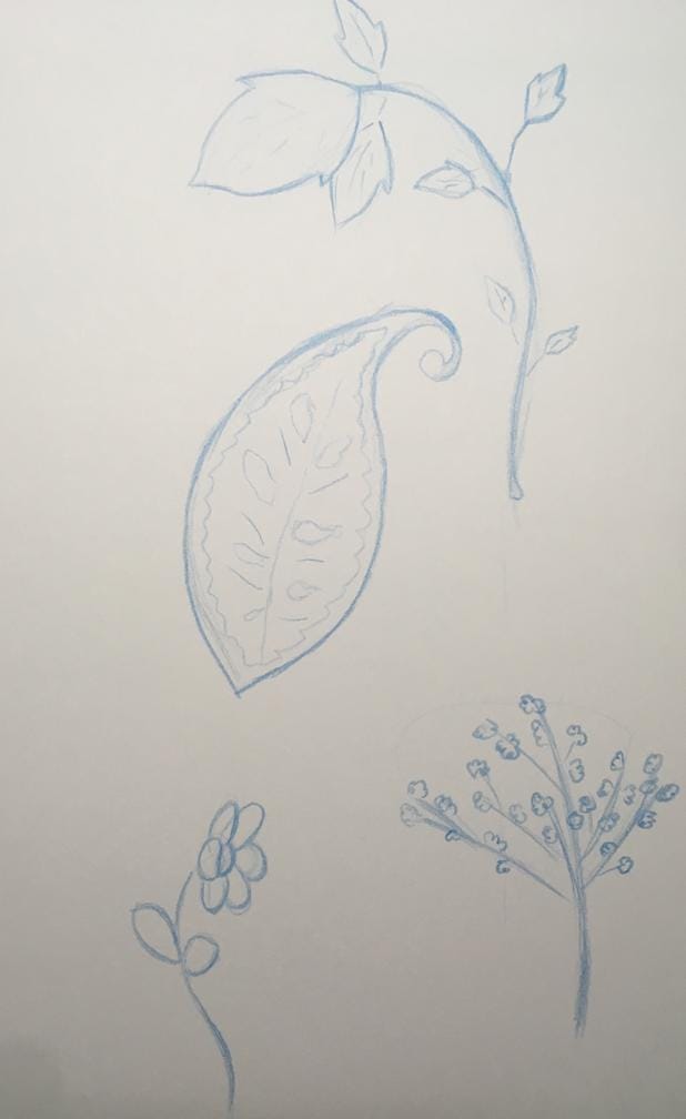 Tropical Repeating Floral Pattern - image 2 - student project