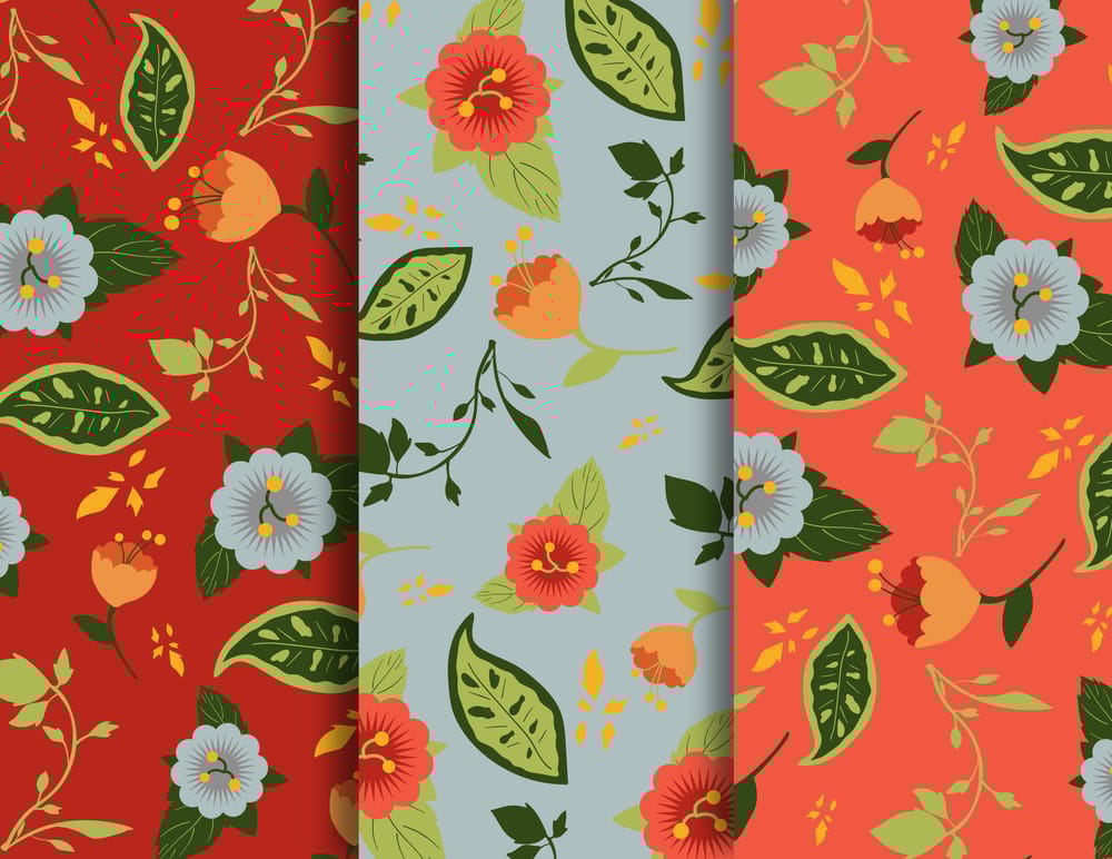 Tropical Repeating Floral Pattern - image 6 - student project