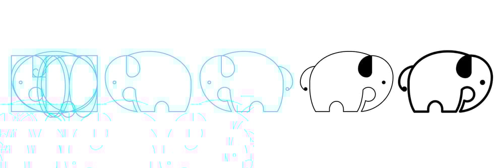 Elephant Logo Using the Golden Ratio - image 3 - student project