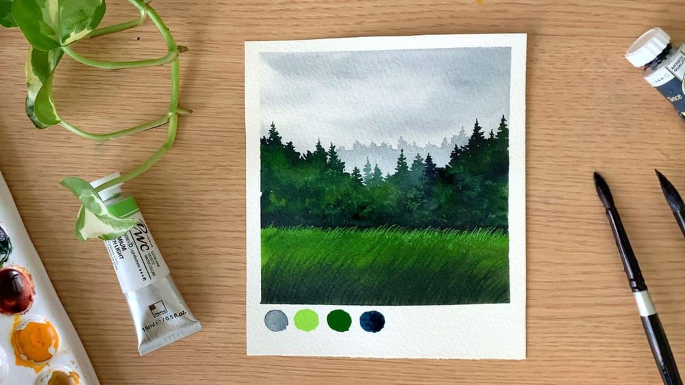 30 Days of MINI Watercolor Paintings - image 2 - student project