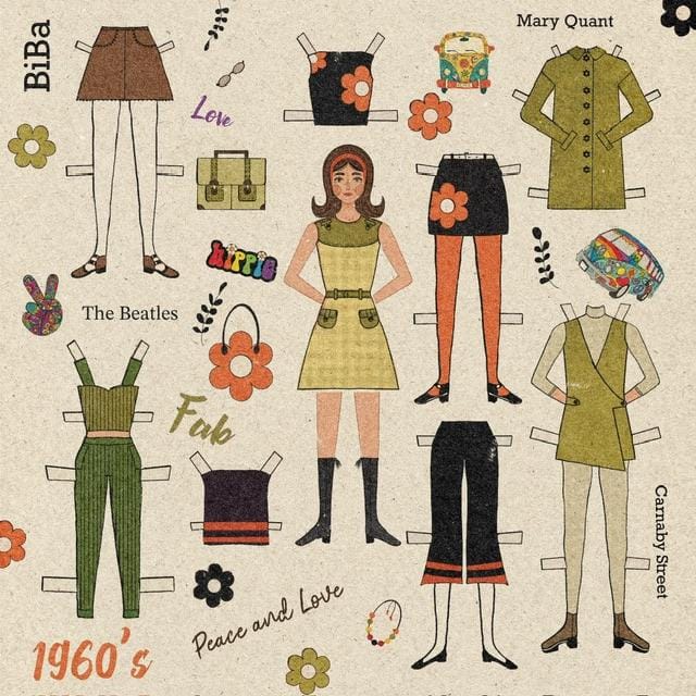 1960s Paper Doll - image 2 - student project