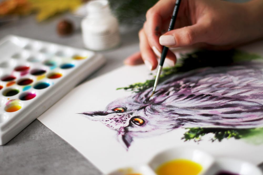 Purple Owl in INKredible Forest - image 8 - student project