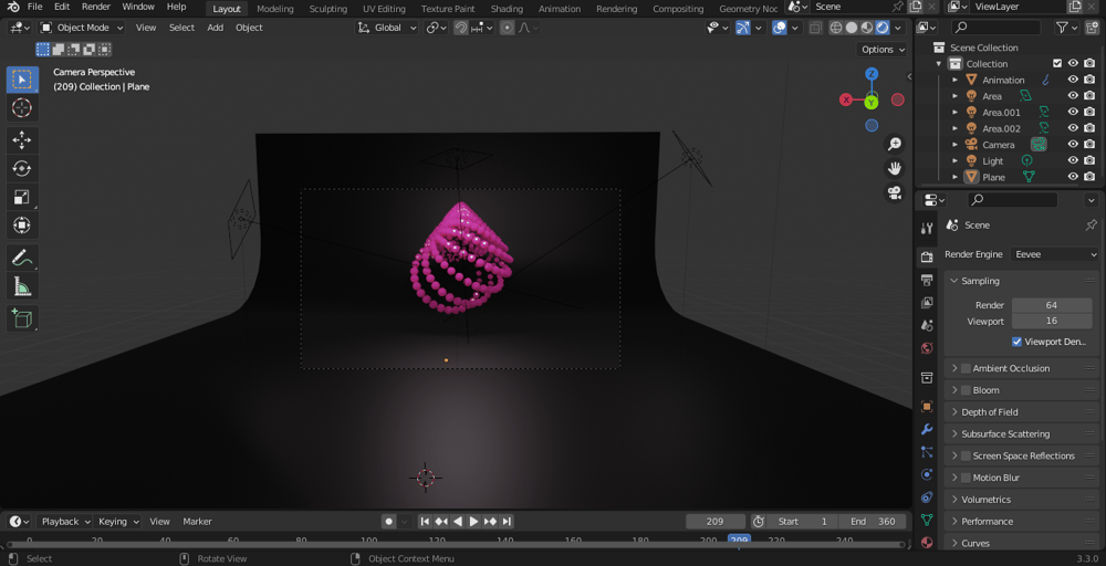 Animation with Geometry Nodes - image 1 - student project