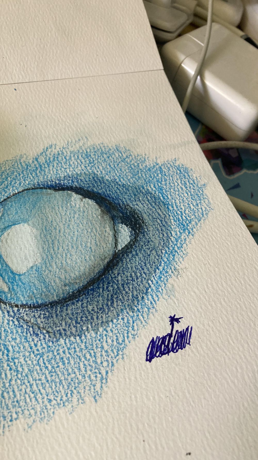 Water Droplet in gouache - image 2 - student project