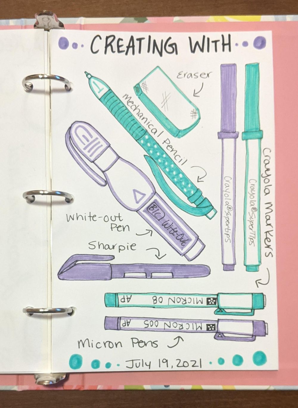 14 Days of Illustrated Journaling - image 3 - student project