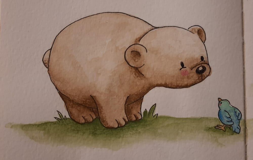 Cute bear explores the world - image 2 - student project
