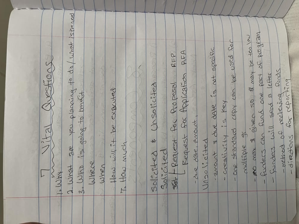 Grand Proposal Writing Notes - image 3 - student project