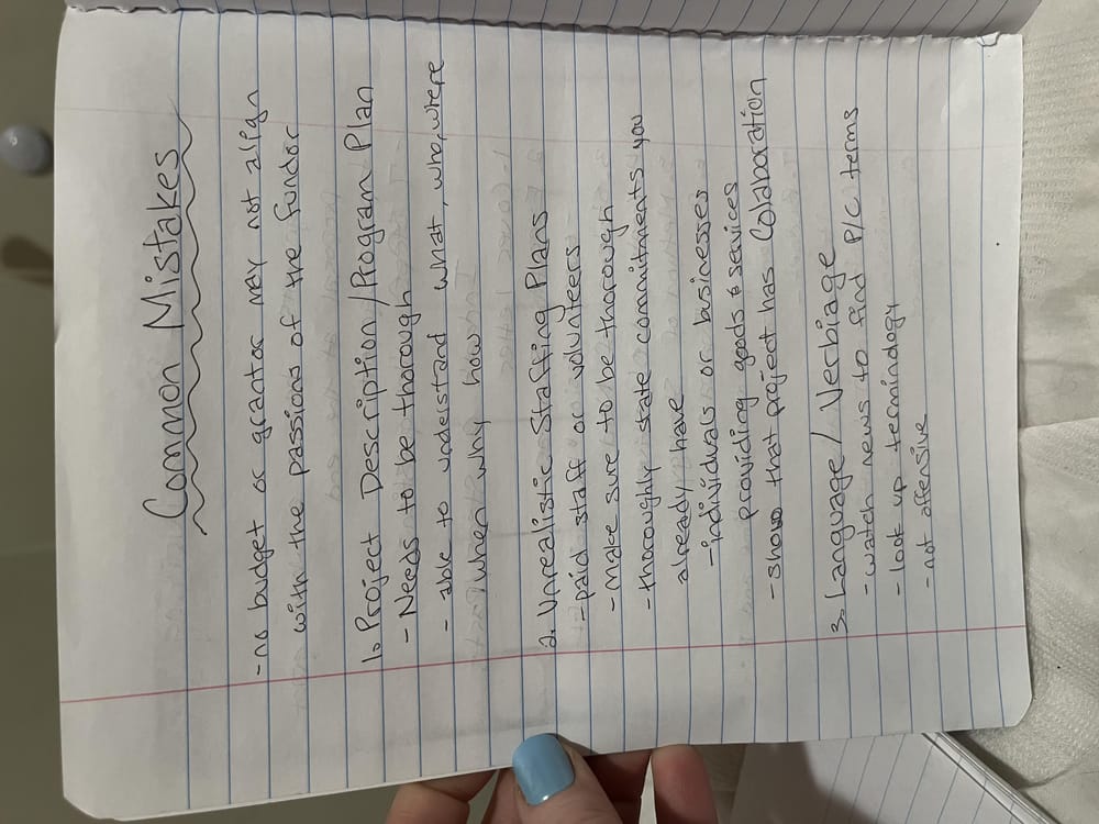 Grand Proposal Writing Notes - image 1 - student project