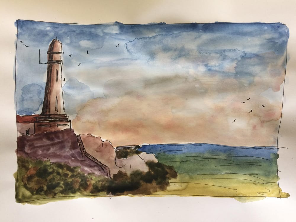 Watercolor landscapes practice - image 6 - student project