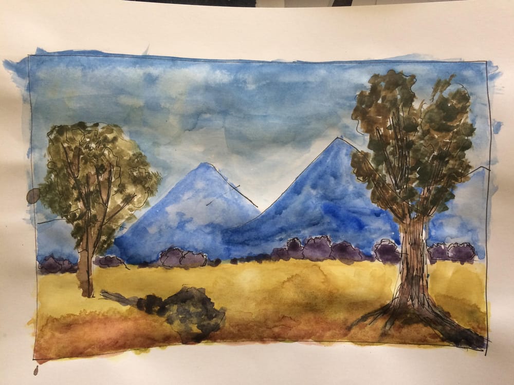 Watercolor landscapes practice - image 1 - student project