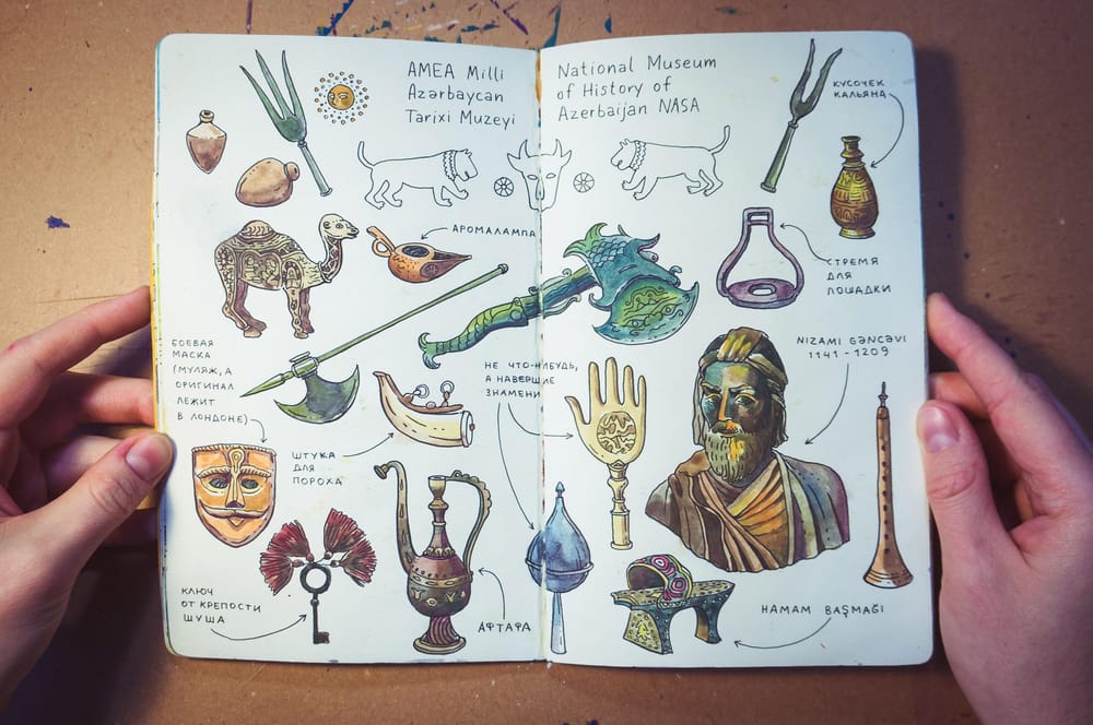 Layouts for your sketchbook. Make your sketches interesting and organized - image 1 - student project