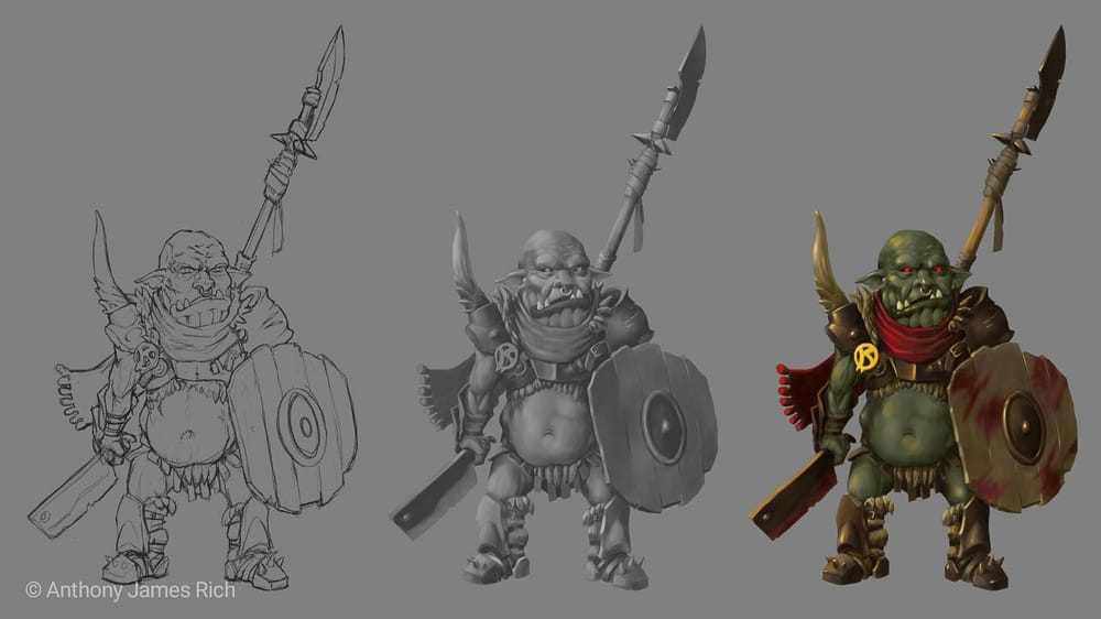 Glubtok, Goblin Veteran - image 1 - student project