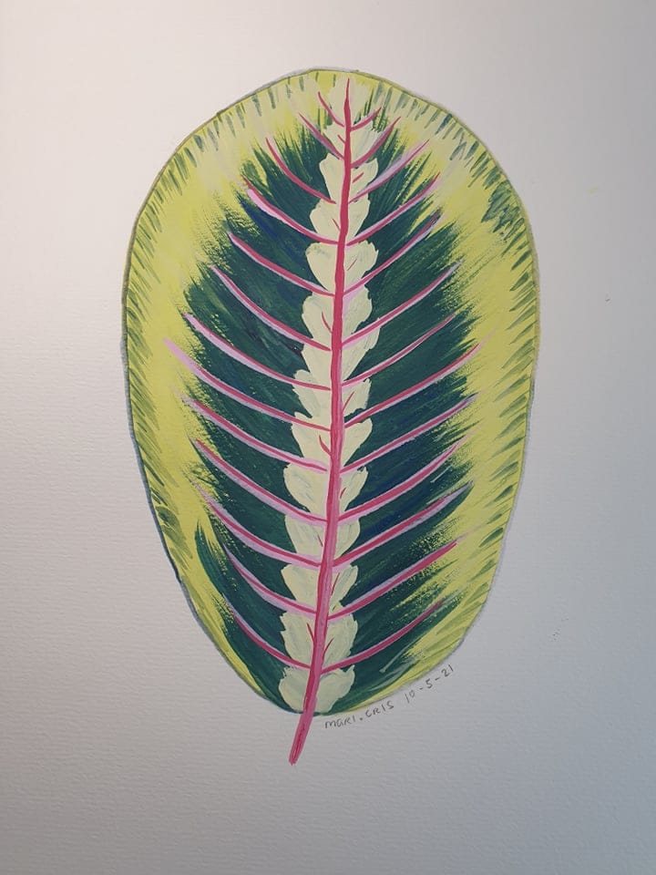 Gouache leaves - image 4 - student project