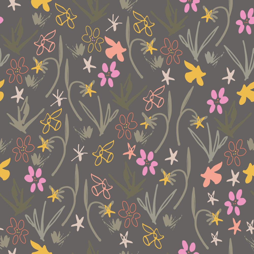 Class Project : Florals : Coloring a pattern in different ways - image 1 - student project