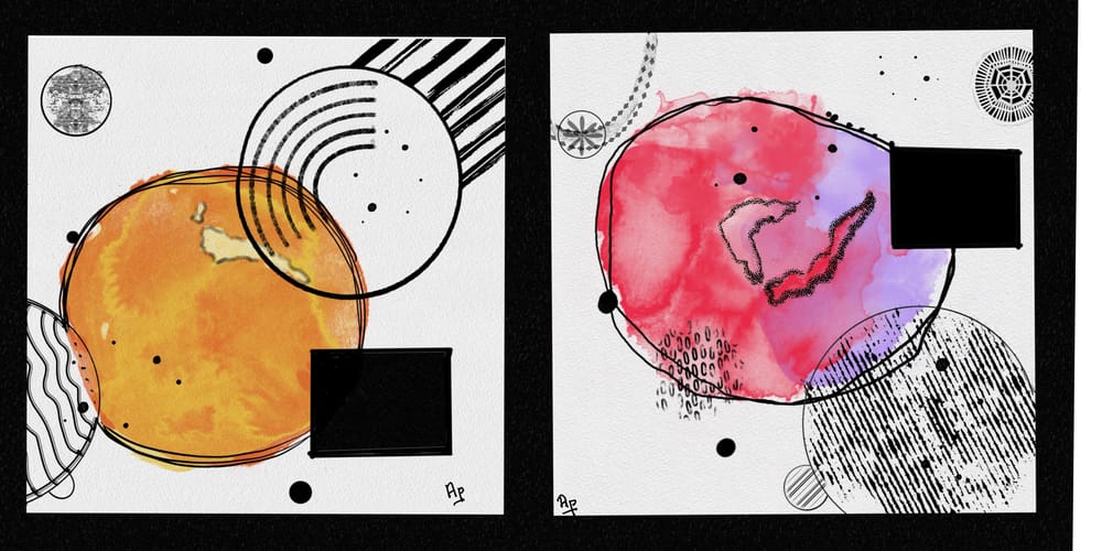 Part 4 abstract watercolourescape - image 1 - student project