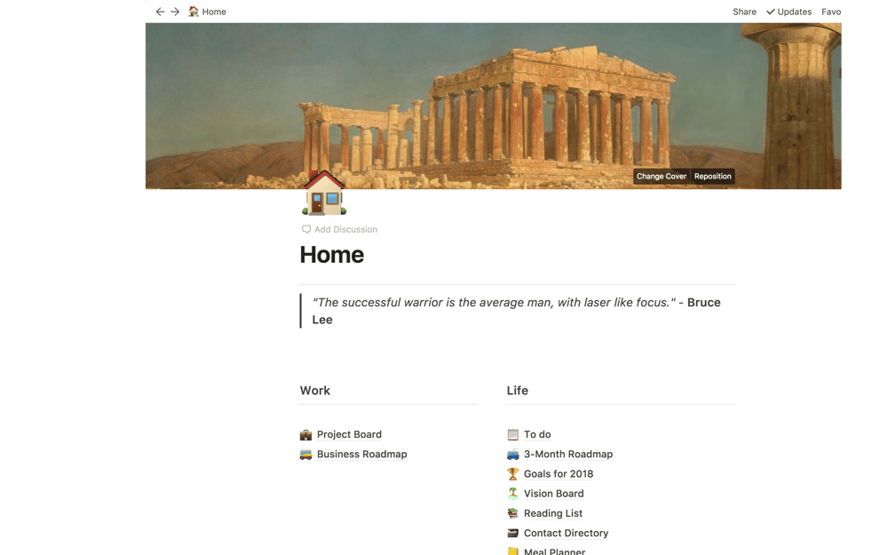 Notion Workspace - image 1 - student project