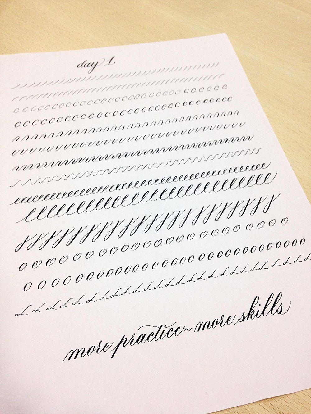10-DAY Calligraphy project: DAYS 1-5 - image 1 - student project