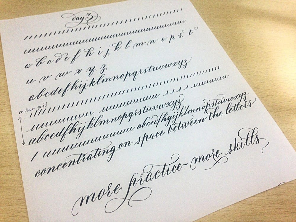 10-DAY Calligraphy project: DAYS 1-5 - image 3 - student project