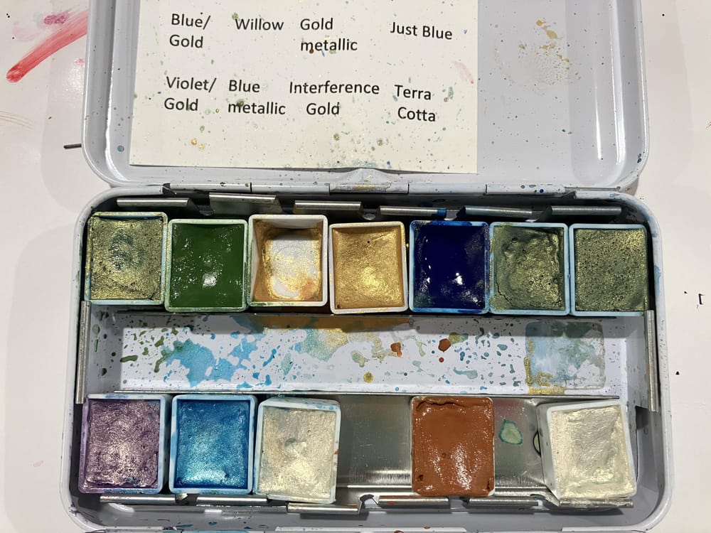 Sampler from handmade watercolor paints - image 1 - student project