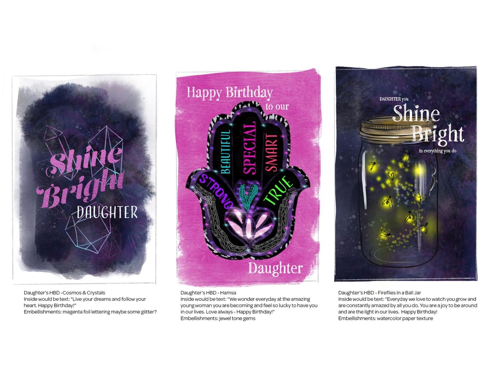Daughter's Birthday Card - image 2 - student project