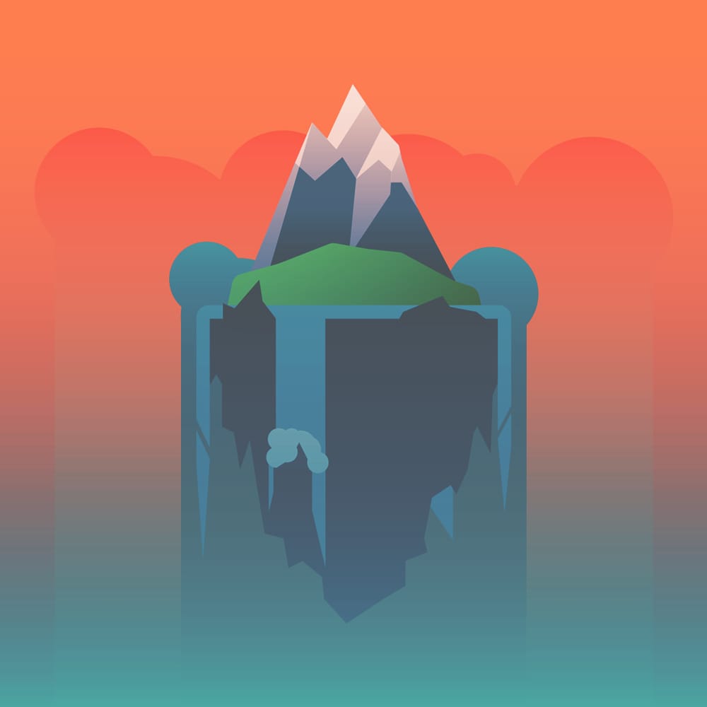 Island Project: The Lone Mountain (Sunset) - image 2 - student project