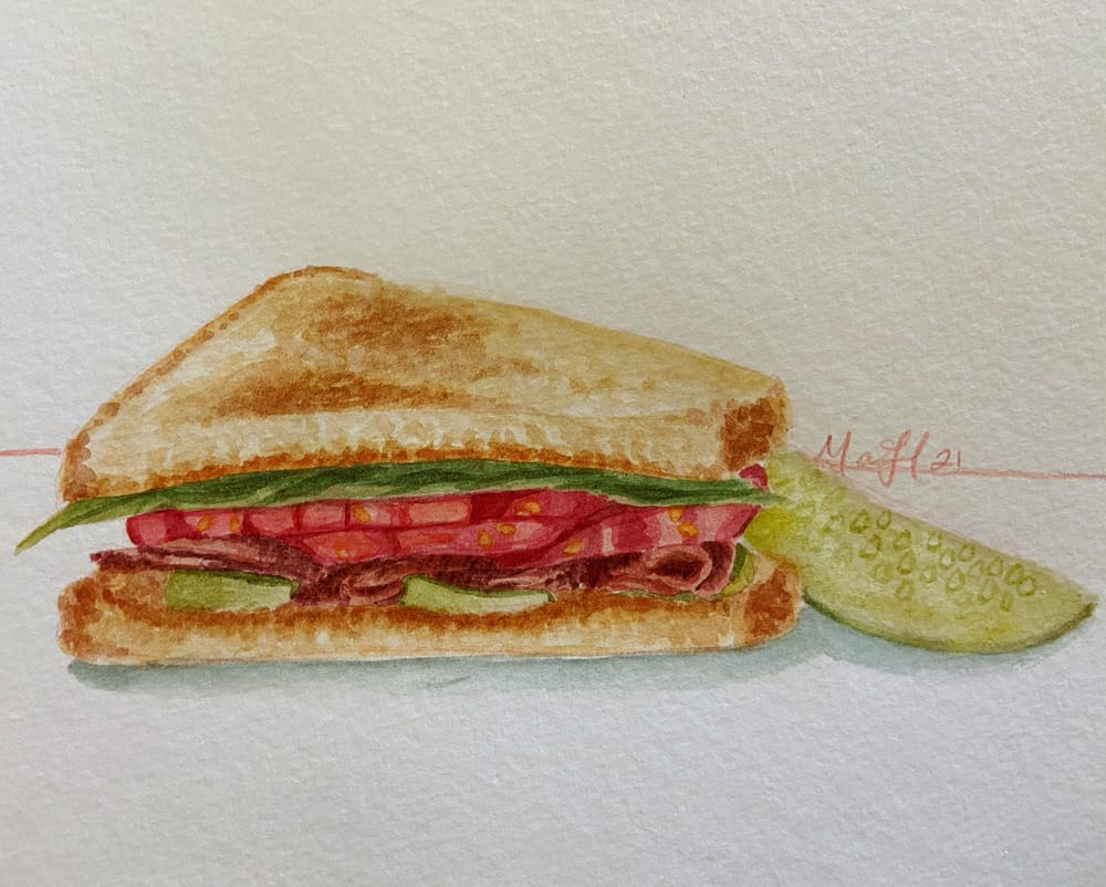 Mindful Eating; Watercolor Illustrations - image 3 - student project