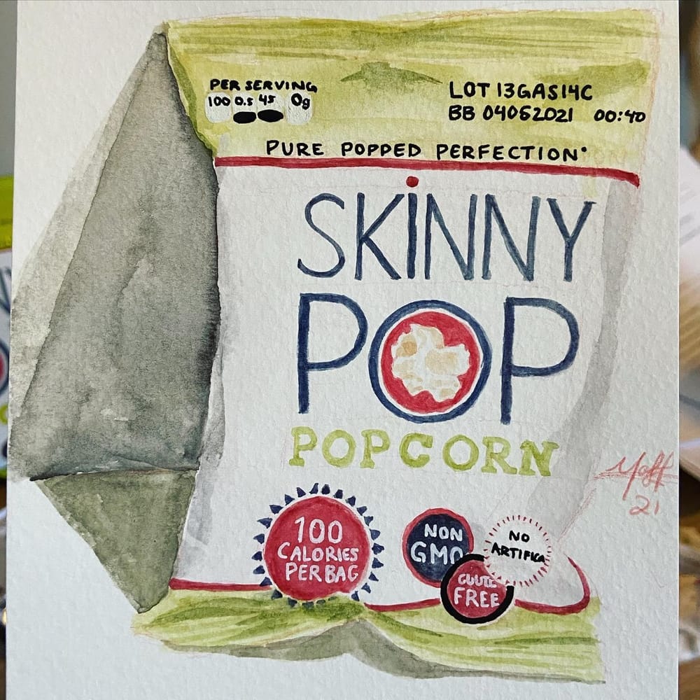 Mindful Eating; Watercolor Illustrations - image 5 - student project