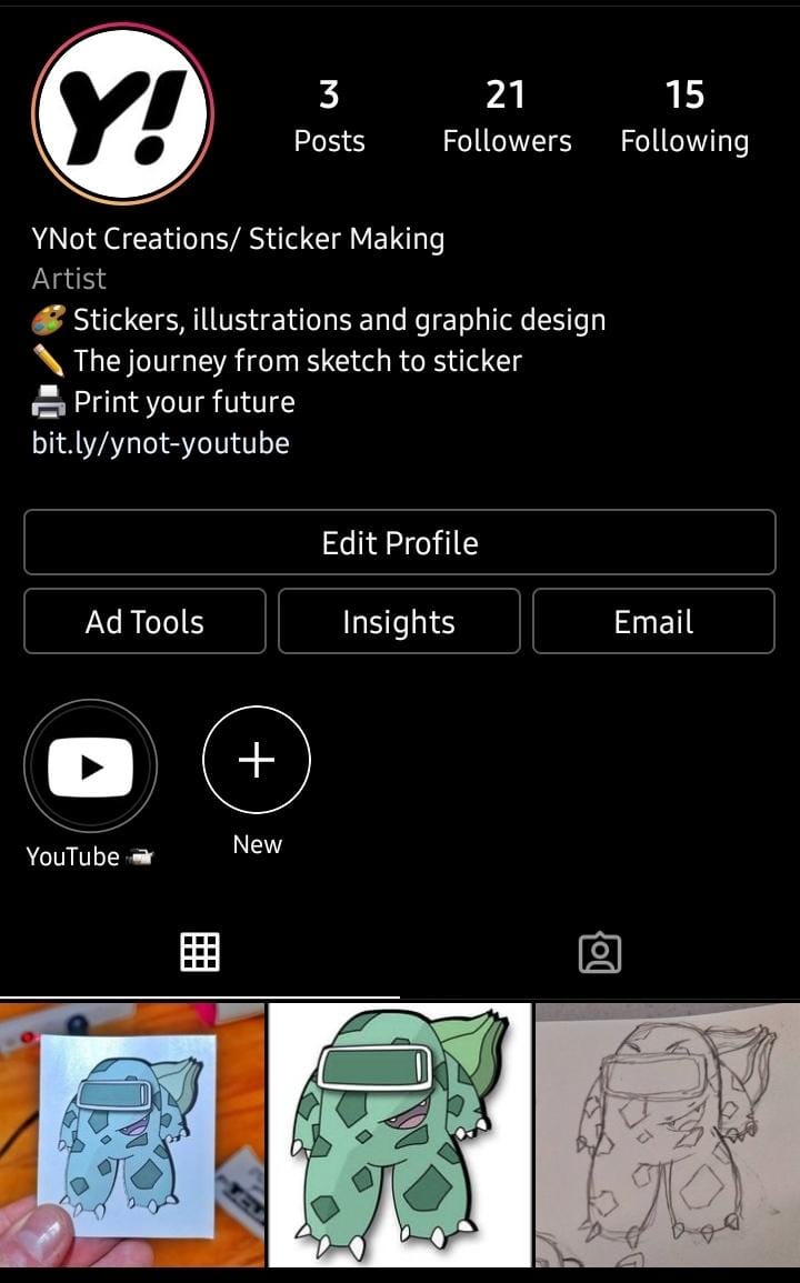 Y Not Creations - Searching for Instagram Success - image 1 - student project