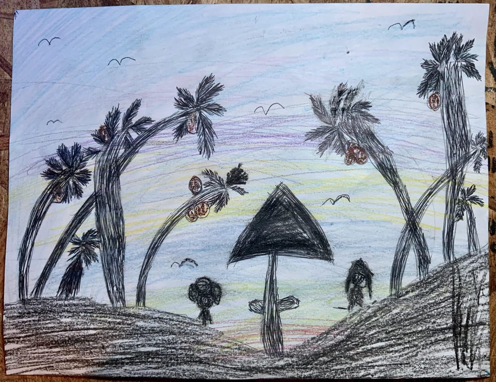 Crayons scenery - image 1 - student project