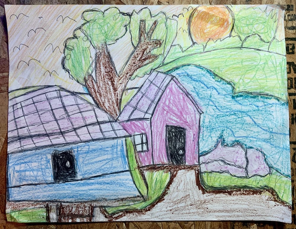 Crayons scenery - image 2 - student project